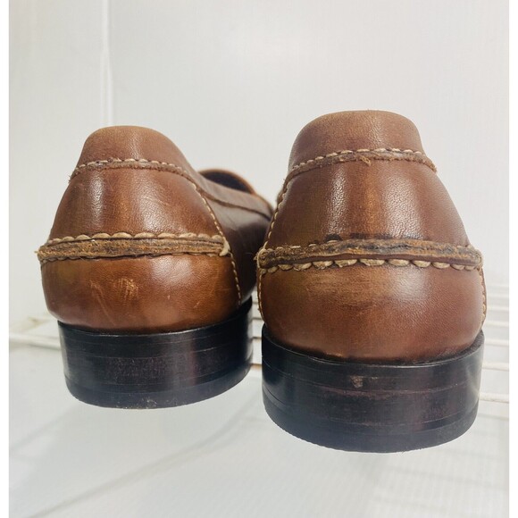 Mens 8 D Cole Haan Douglas Brown Leather Penny Loafer Slip On Shoes Casual 01462 - Picture 3 of 8